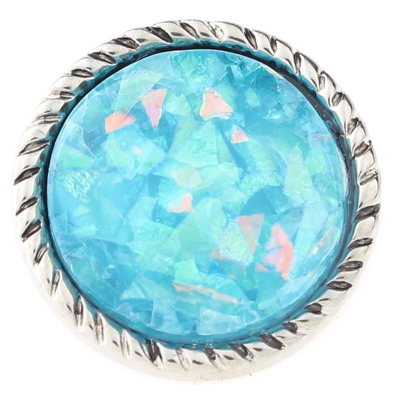 20mm imitation shell snap Silver Plated snaps jewelry