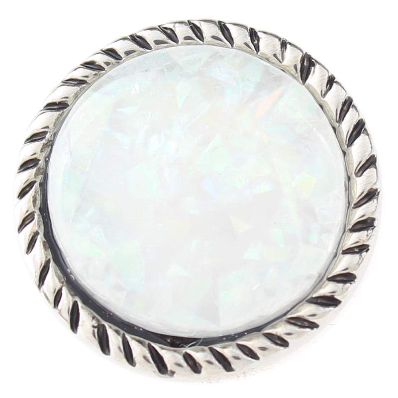 20mm imitation shell snap Silver Plated snaps jewelry