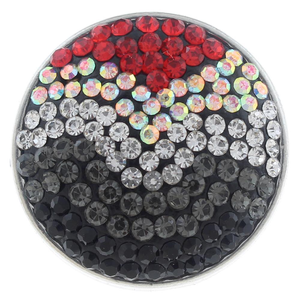 18mm Sugar snaps Alloy with rhinestones snaps jewelry