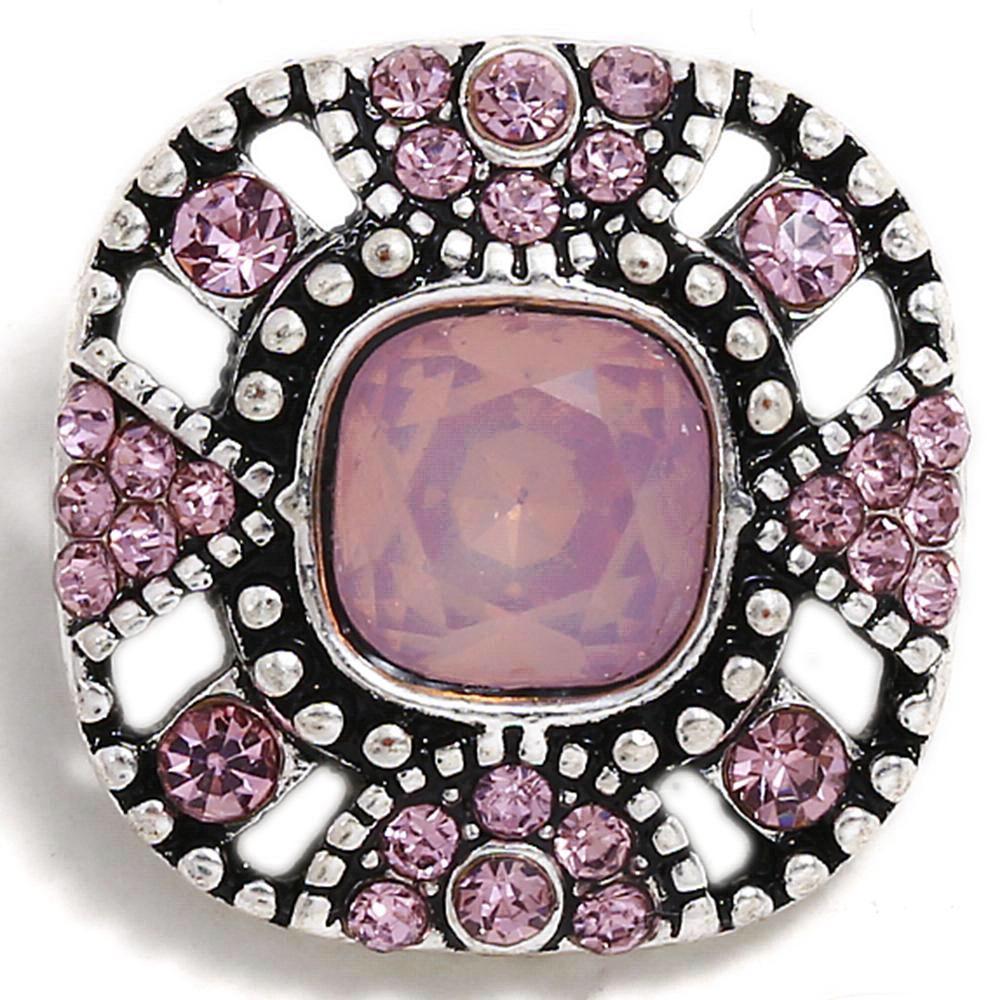 Polygon Design Purple 20mm snap buttons