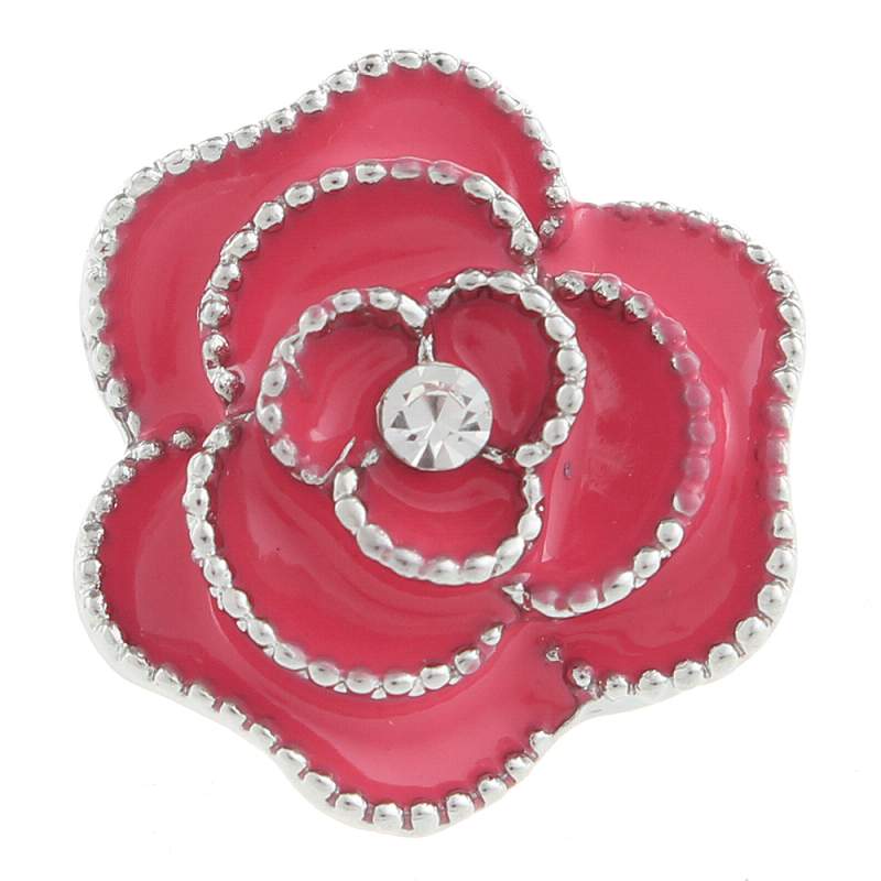 20mm flower snaps buttons with enamel