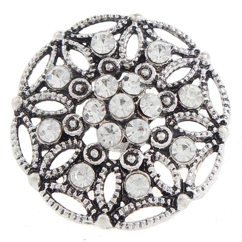 20mm design snaps buttons with rhinestone