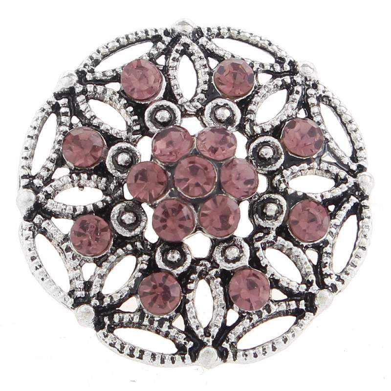 20mm design snaps buttons with rhinestone