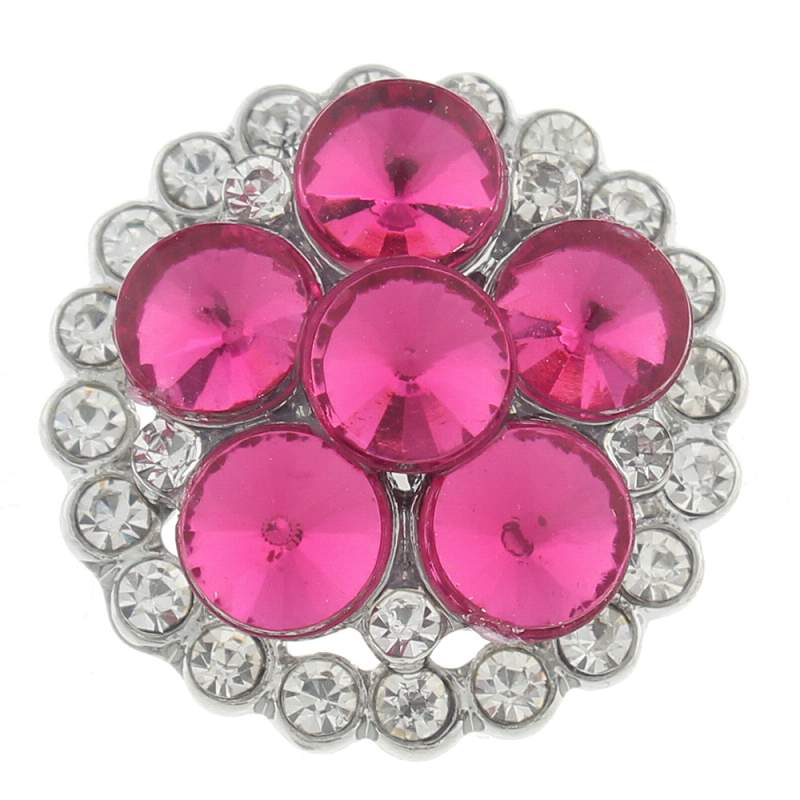 20mm design snaps buttons with rhinestone