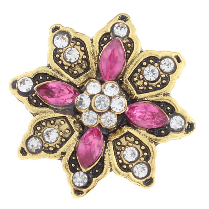 20mm design snaps buttons with rhinestone
