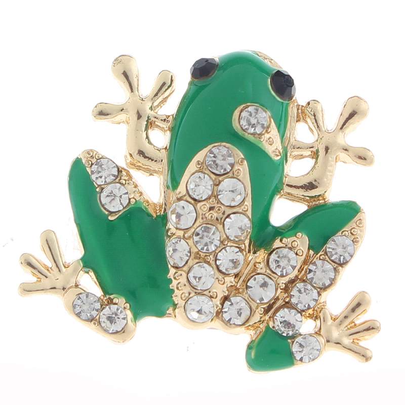 20mm frog Snap Button with rhinestone