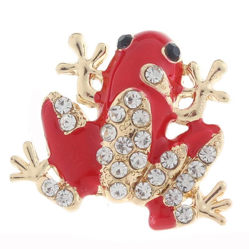 20mm frog Snap Button with rhinestone