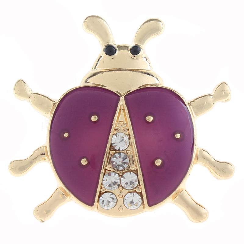 20mm Beetle Snap Button with rhinestone