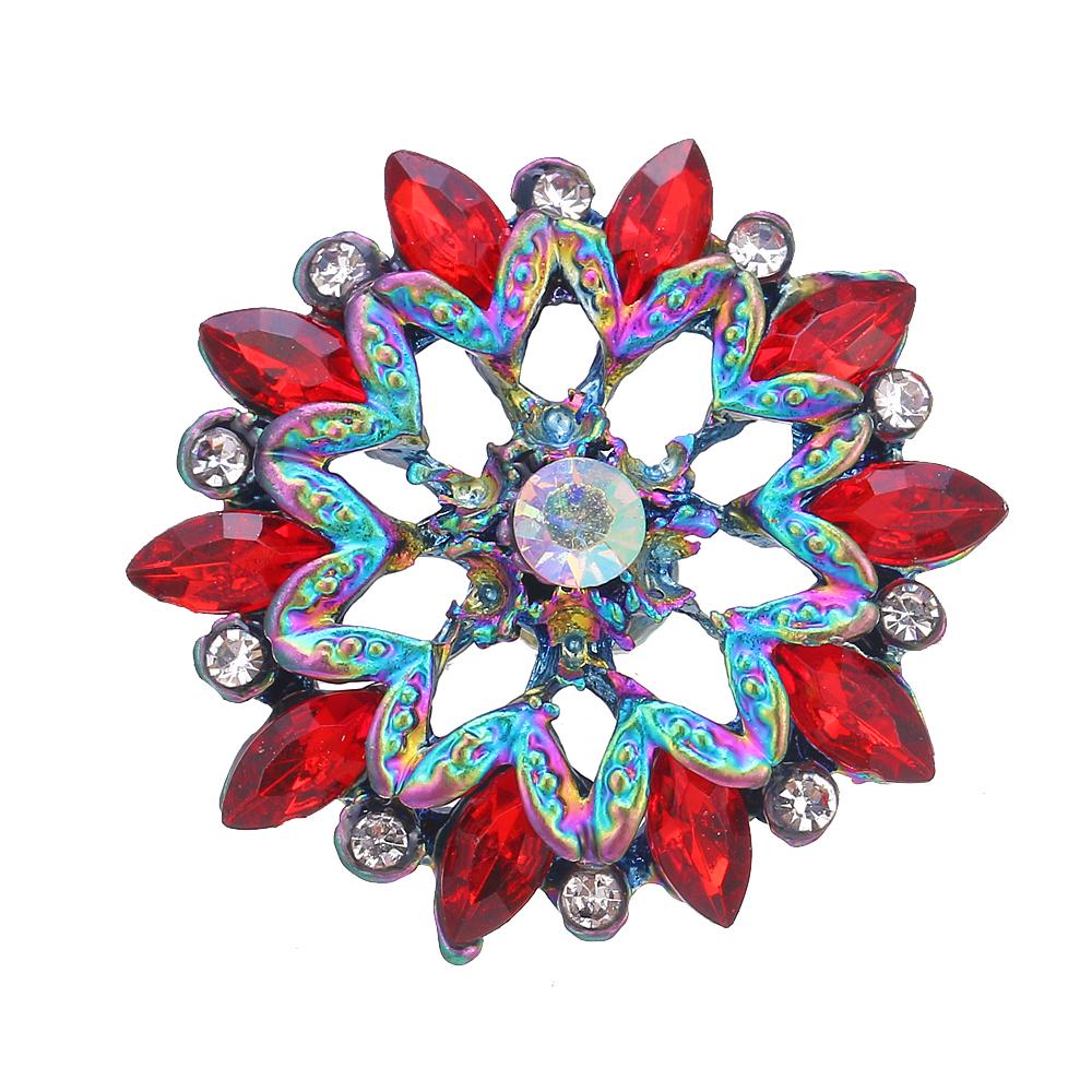 20MM design snap colorful alloy plated with rhinestones snaps jewerly