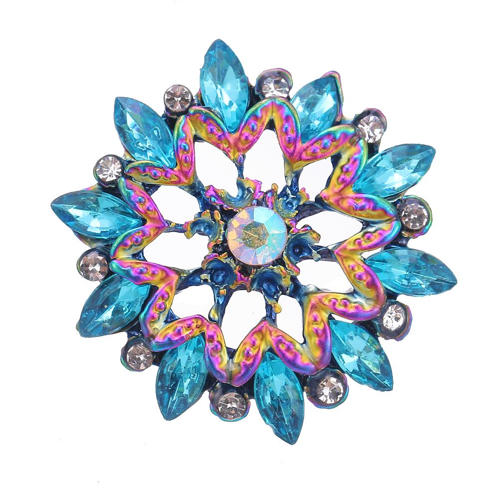 20MM design snap colorful alloy plated with rhinestones snaps jewerly