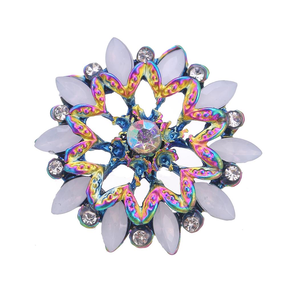 20MM design snap colorful alloy plated with rhinestones snaps jewerly