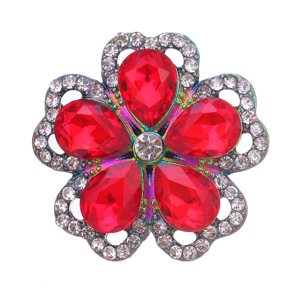 20MM design snap colorful alloy plated with rhinestones snaps jewerly