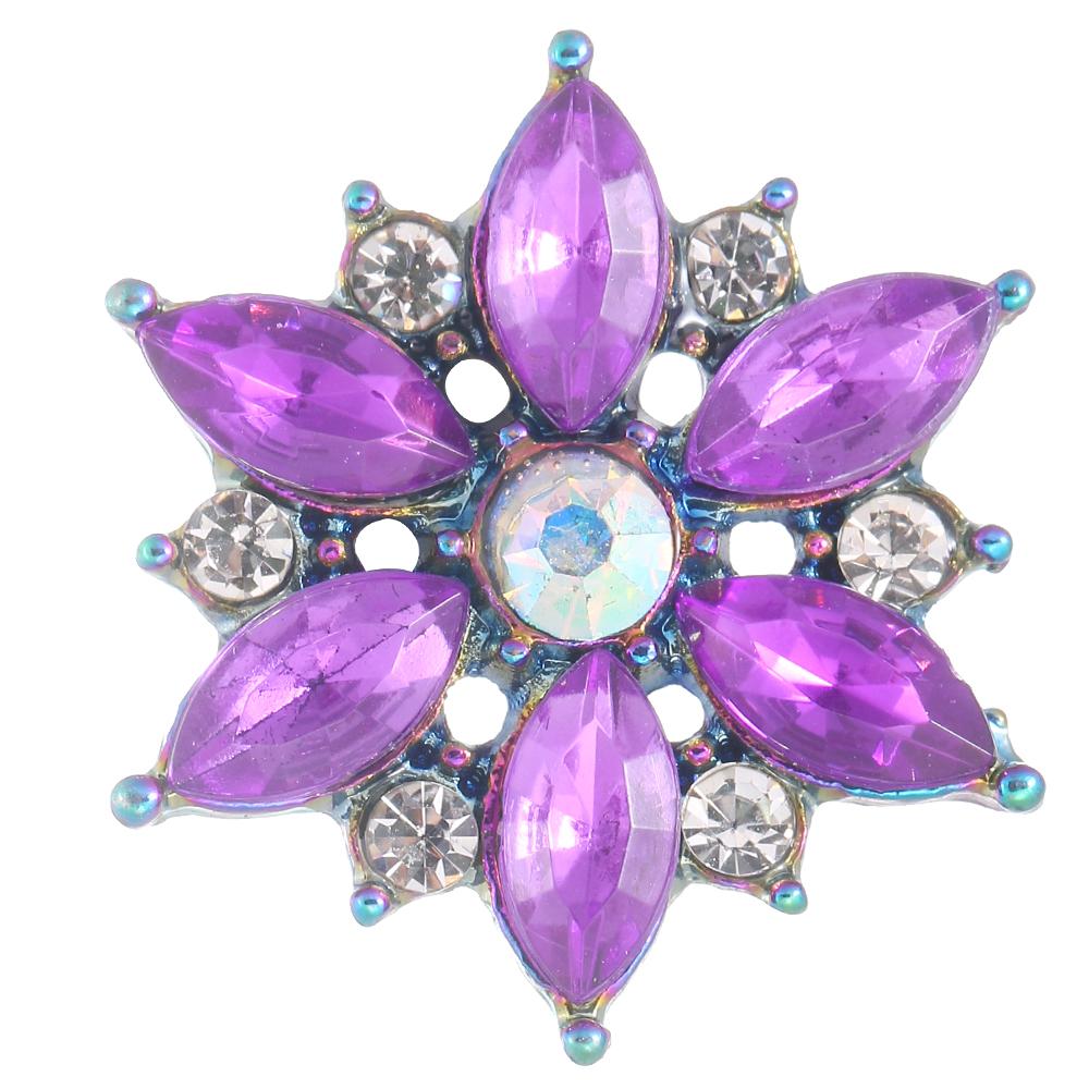 20MM design snap colorful alloy plated with rhinestones snaps jewerly