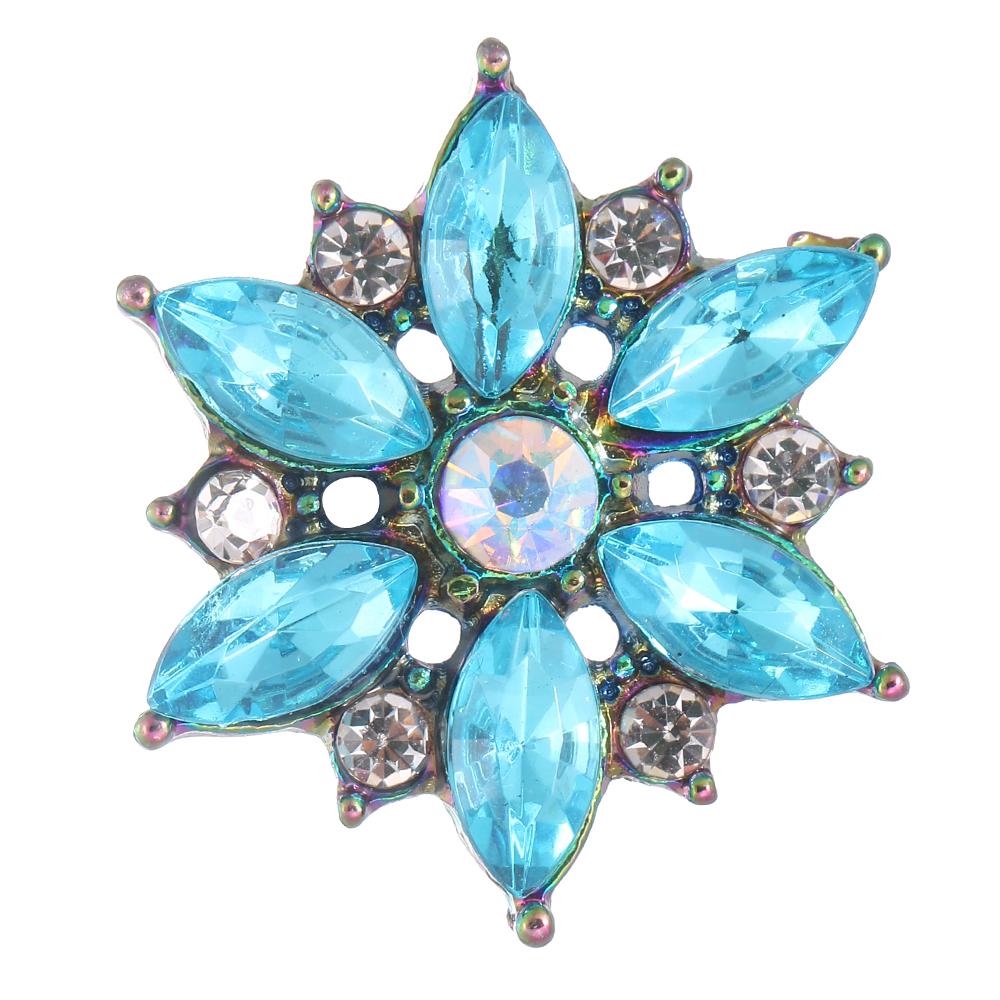 20MM design snap colorful alloy plated with rhinestones snaps jewerly