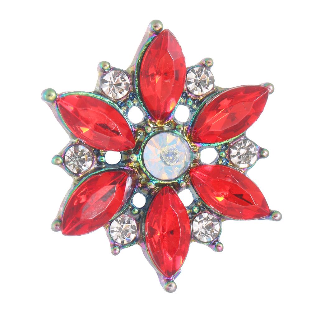 20MM design snap colorful alloy plated with rhinestones snaps jewerly