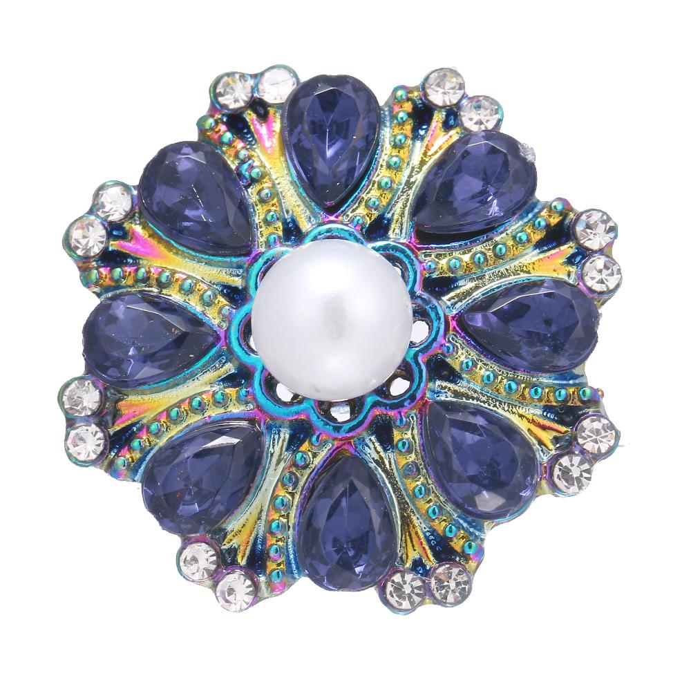 20MM design snap colorful alloy plated with rhinestones snaps jewerly
