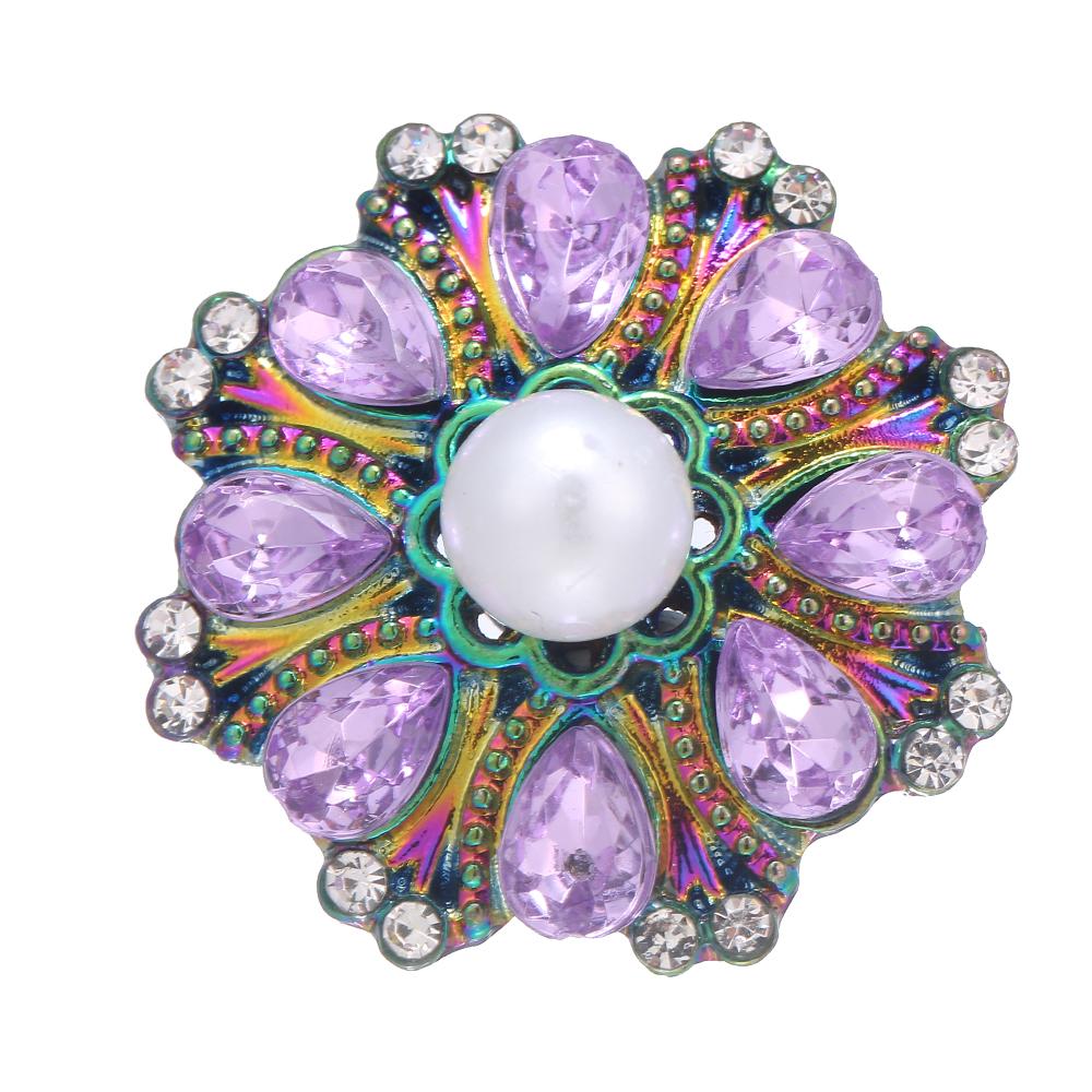 20MM design snap colorful alloy plated with rhinestones snaps jewerly