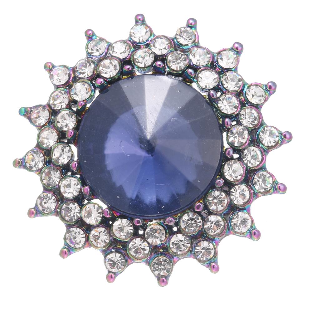 20MM design snap colorful alloy plated with rhinestones snaps jewerly