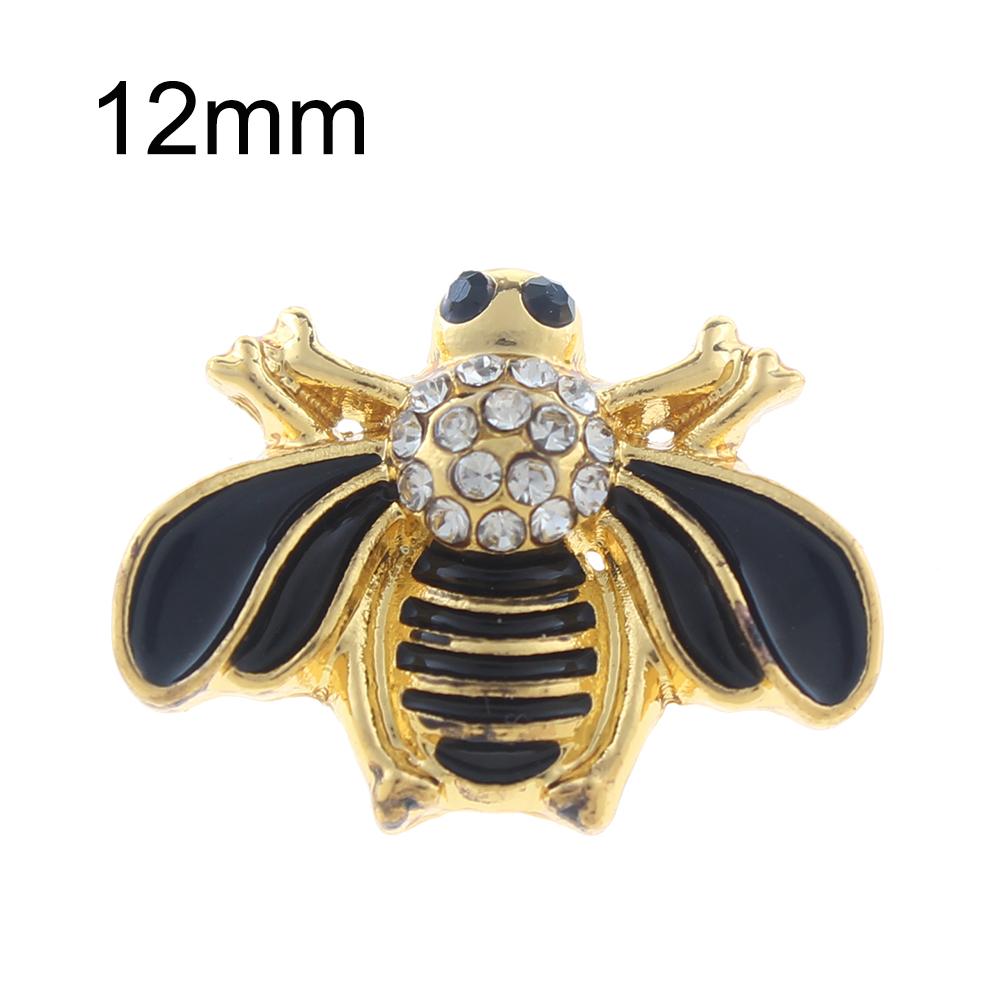 12mm airplane Snap Button plated sliver with enamel