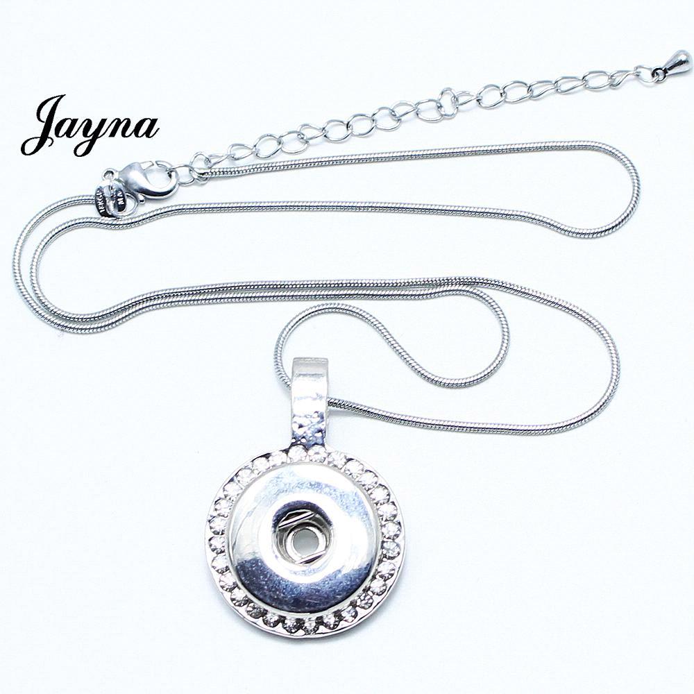 High Quality necklace with one Pendants and chain fit 18mm snaps jewelry