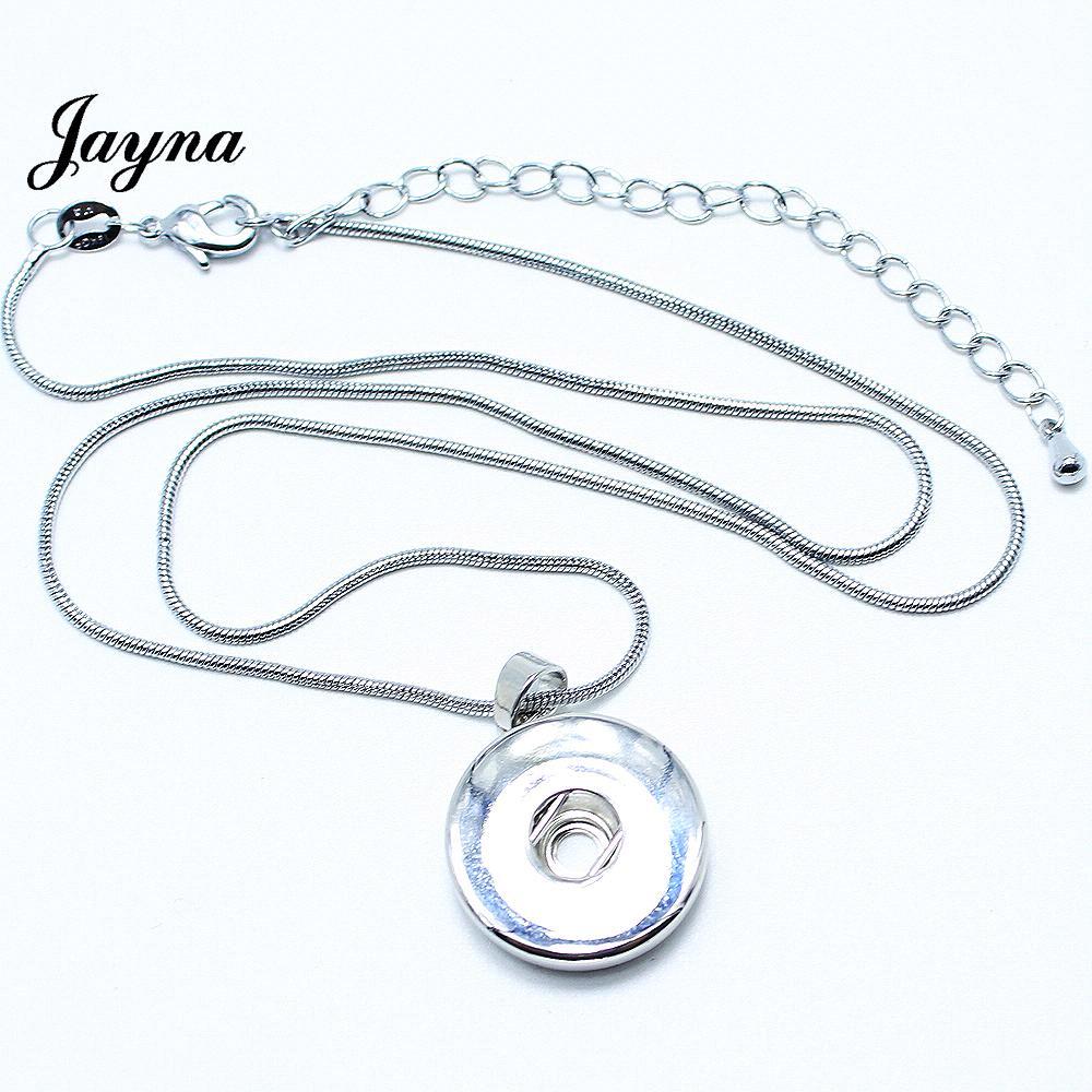 High Quality necklace with one Pendants and chain fit 18mm snaps jewelry