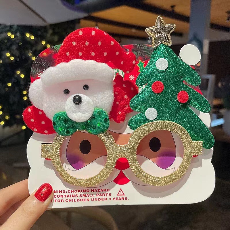 Christmas Glasses Frame Party Decoration Supplies