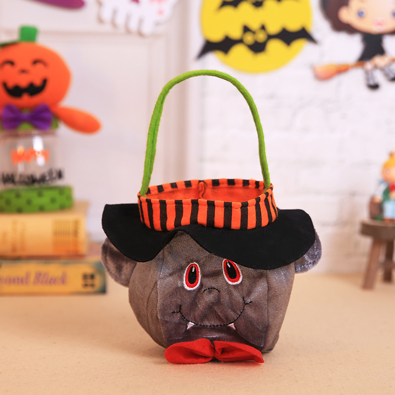 Halloween Decorations Witch Pumpkin Tote Bag Children's Holiday Candy Bag Party Party Dress Up Prop Bag