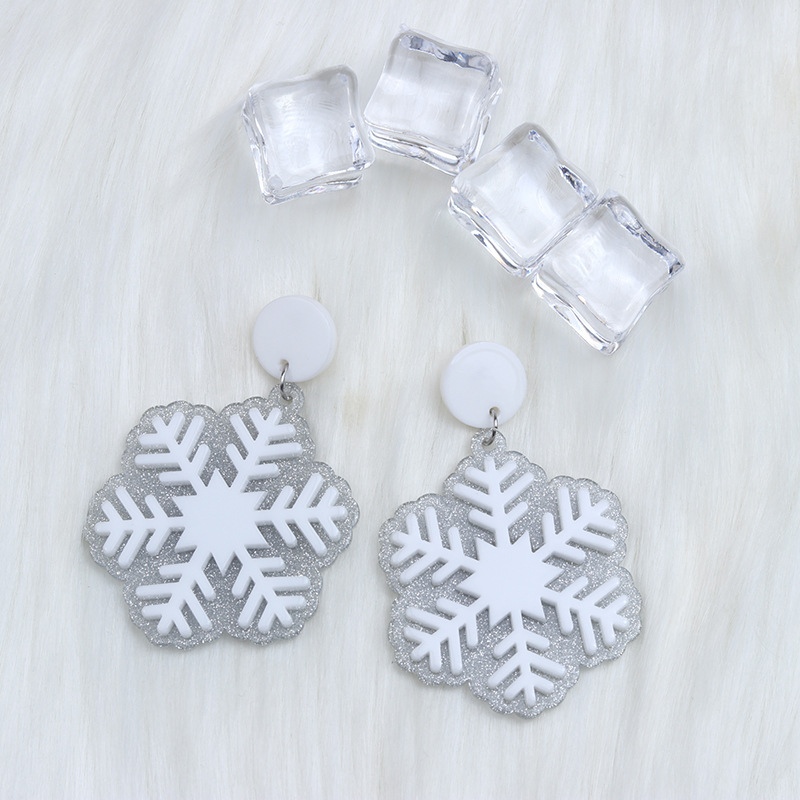 Christmas snowflakes earrings