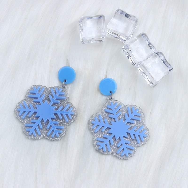 Christmas snowflakes earrings