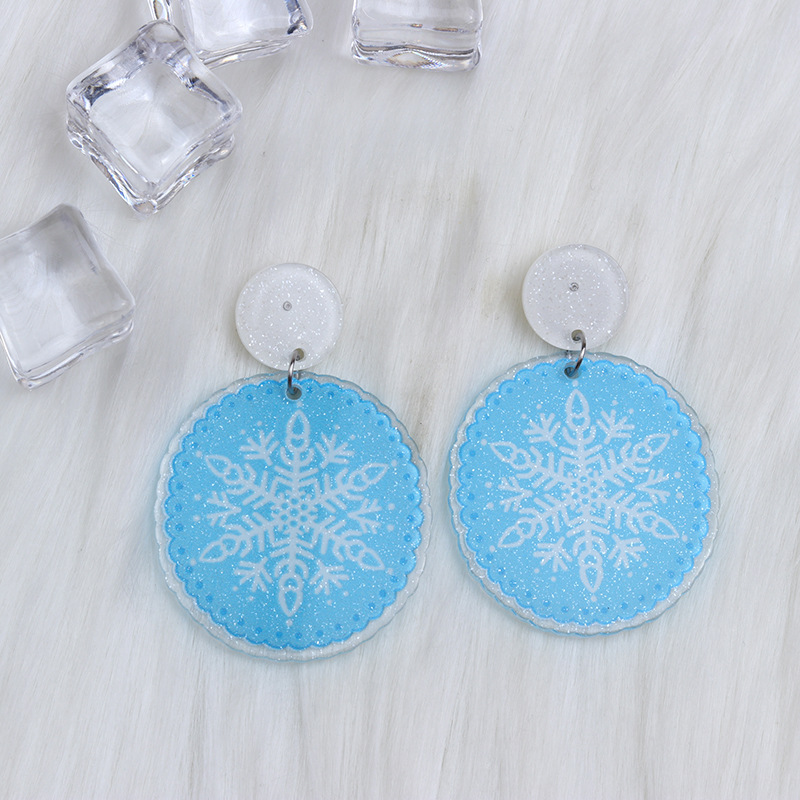 Christmas snowflakes earrings