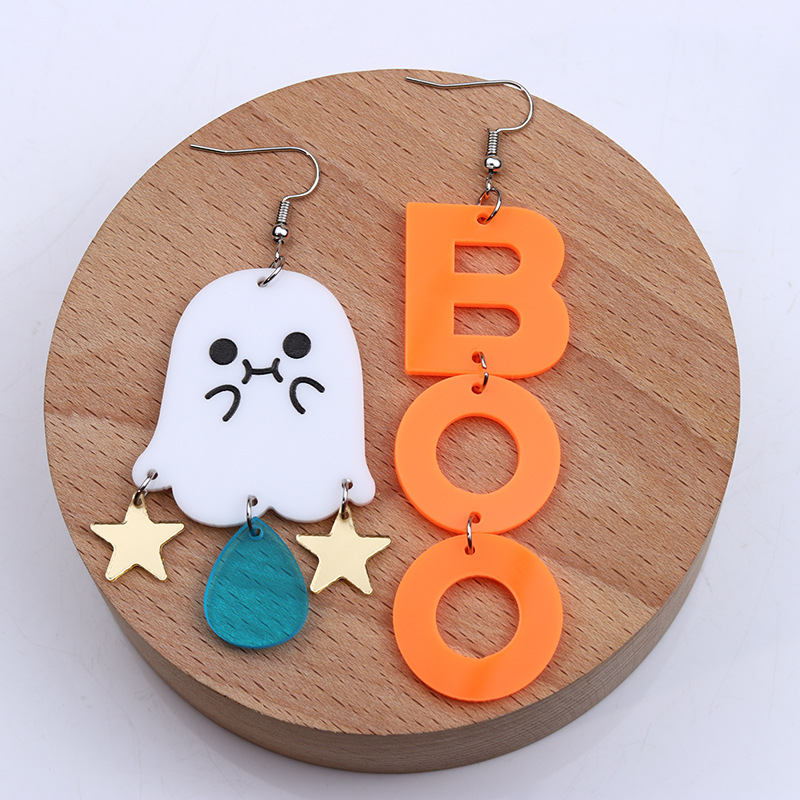 Halloween ghost acrylic earrings