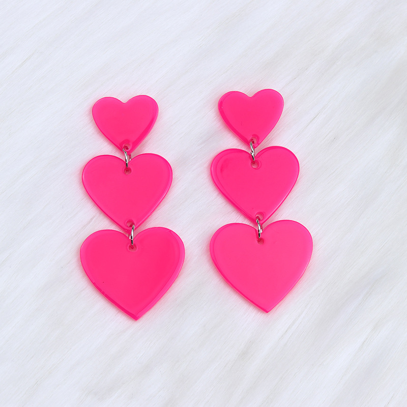 Black and white rhombus earrings