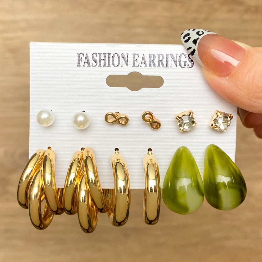 New Resin Earrings Set