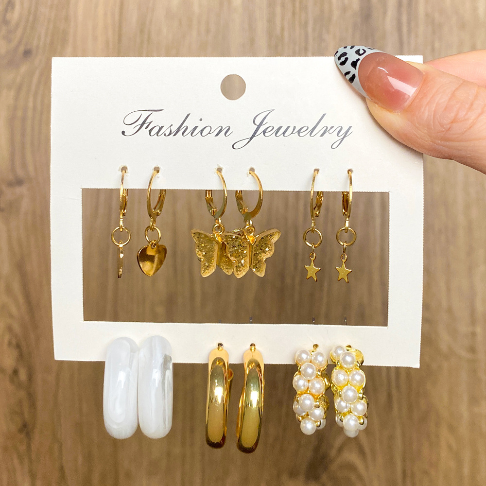 New Resin Earrings Set