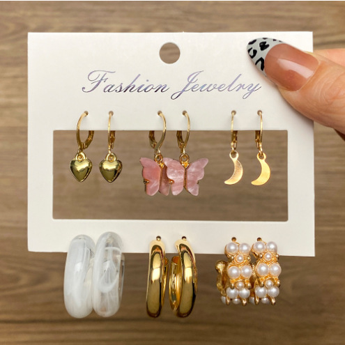 New Resin Earrings Set