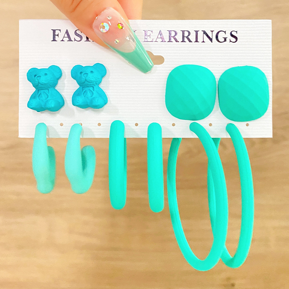 New Resin Earrings Set