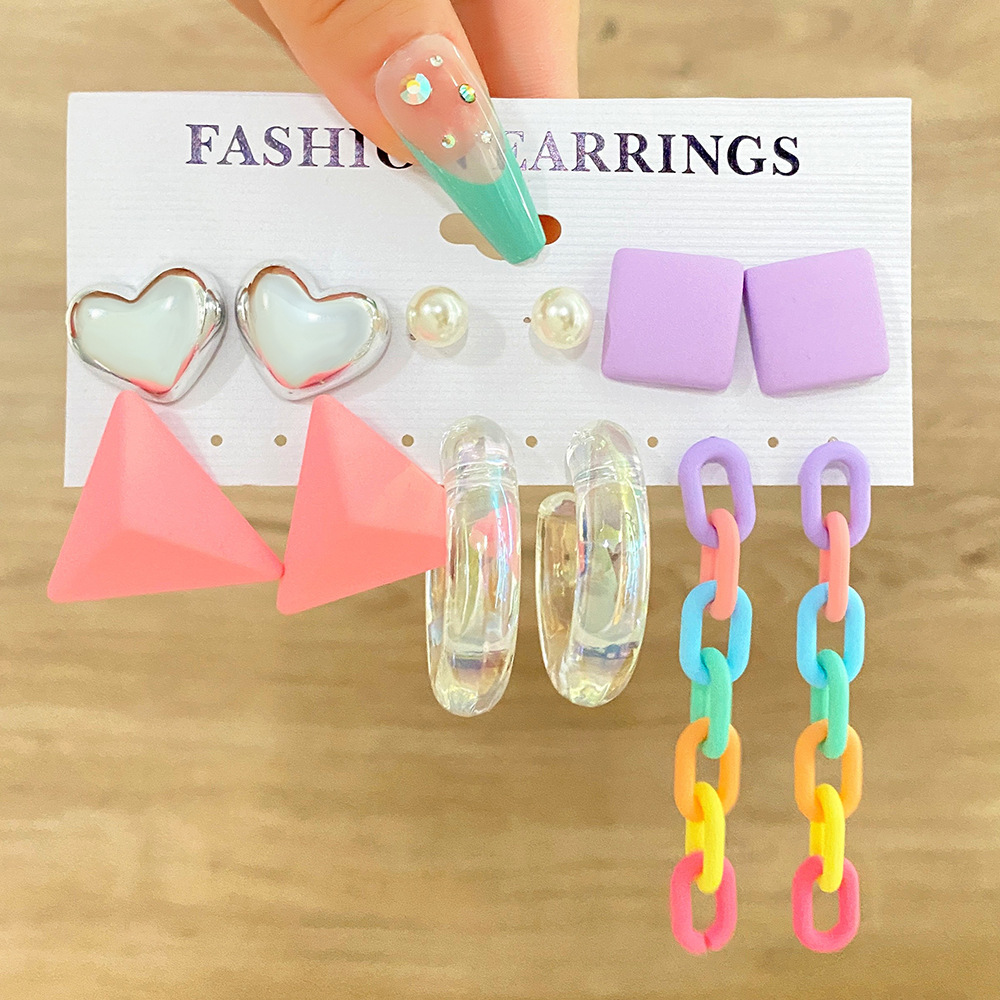 New Resin Earrings Set