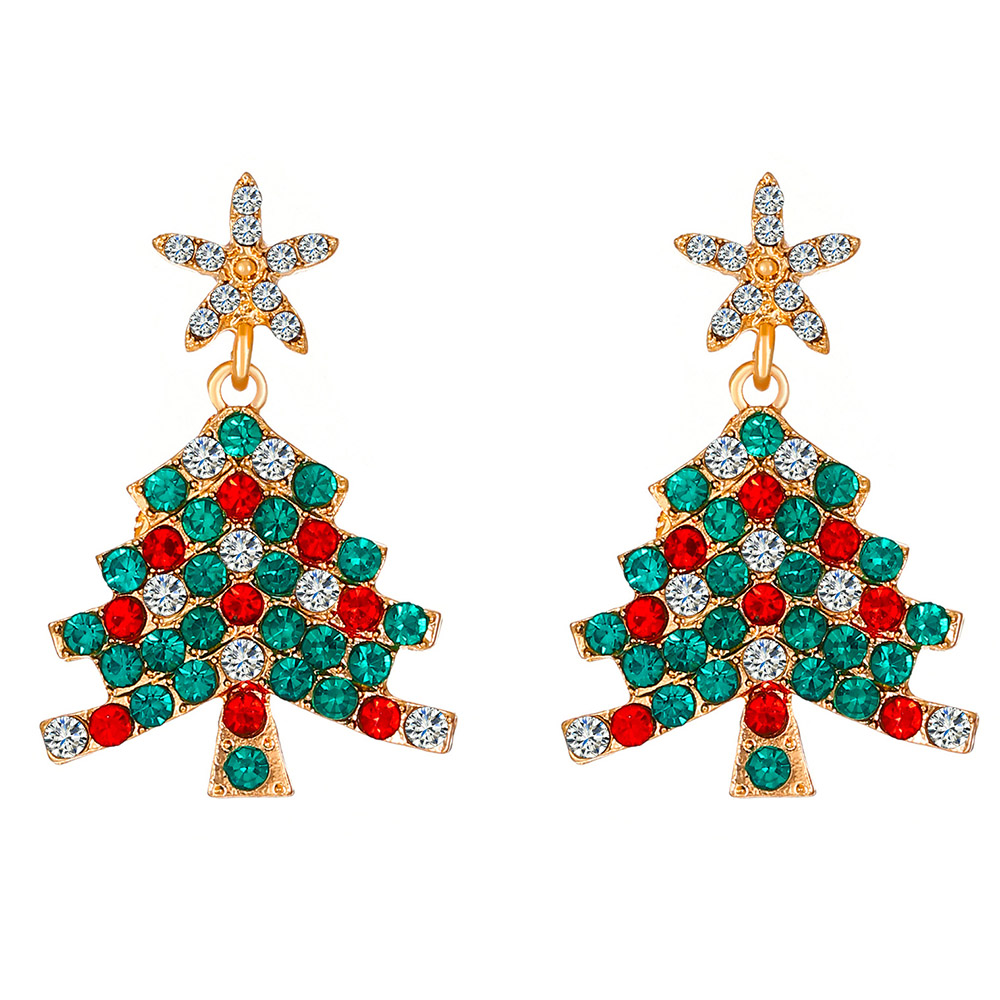 Christmas tree earrings