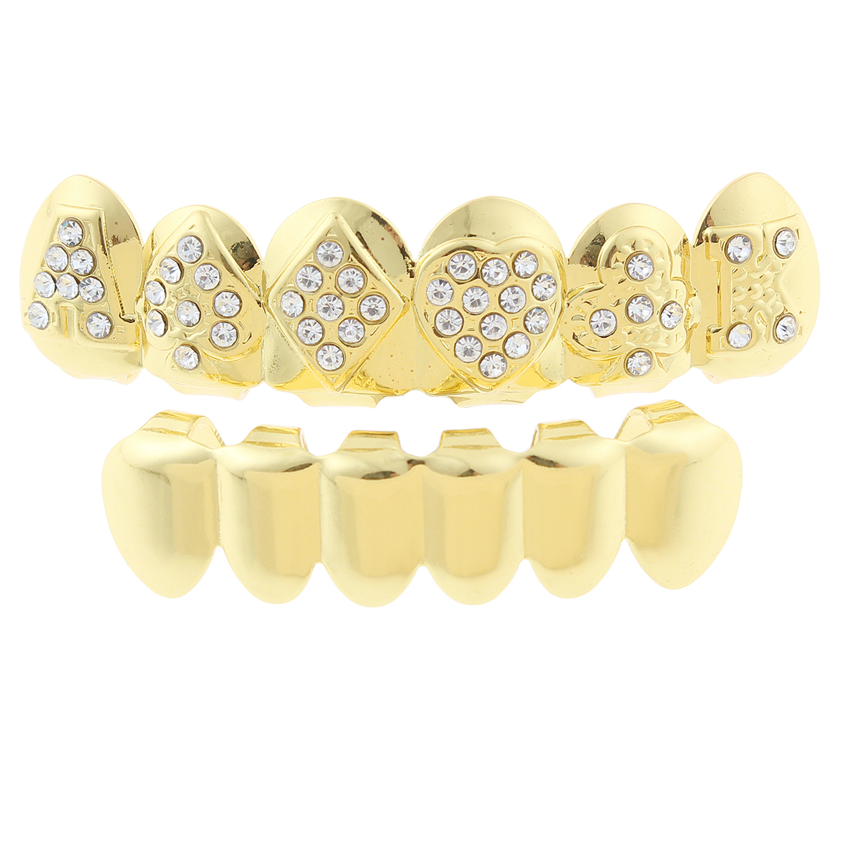 Hip Hop Teeth Grillz + Extra Molding Bars