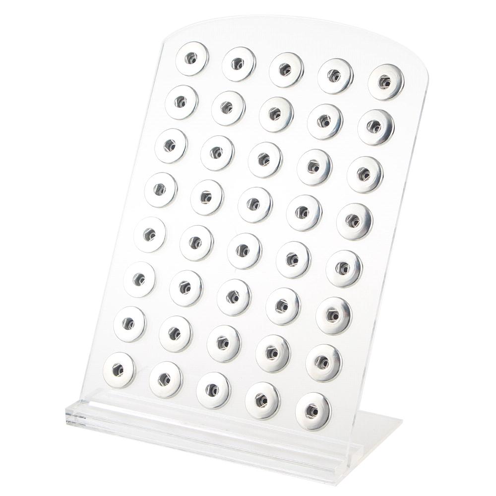 40 Button Clear Display Fit 20mm Snaps