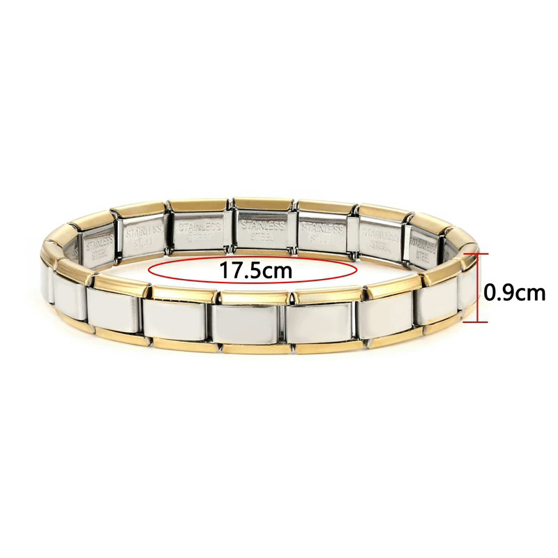Italian Modular Bracelet Stainless Steel W: 9mm
Italian Nomination Composable Bracelet