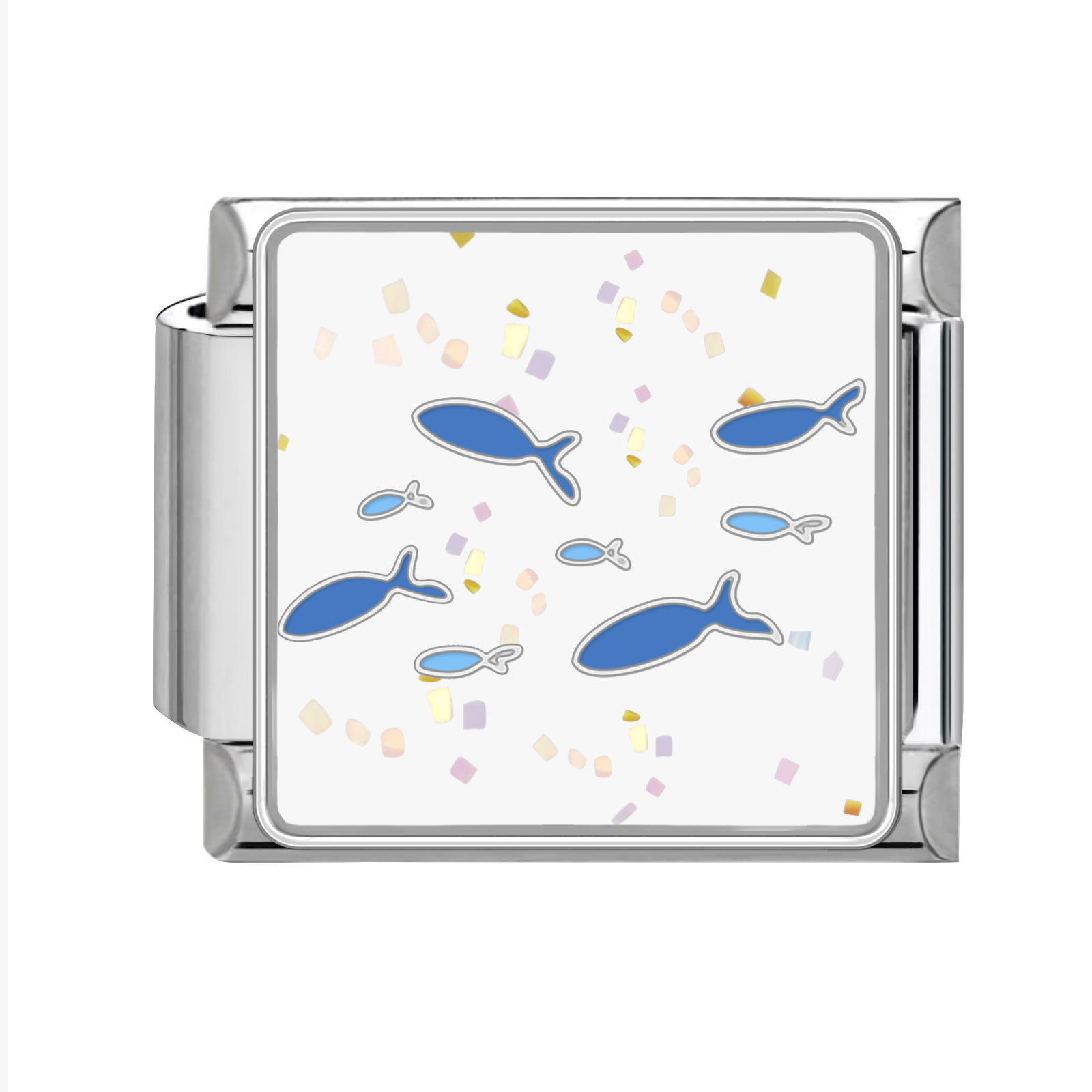 9mm Ocean Italian Modular  Nomination Composable Bracelet Stainless Steel