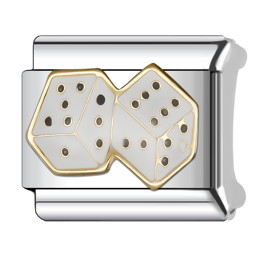 9 mm Italian Modular Nomination Composable Bracelet Stainless Steel