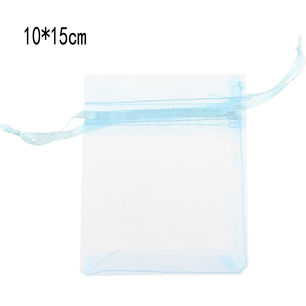 blue 10*15 cm Gauze bag For gift package