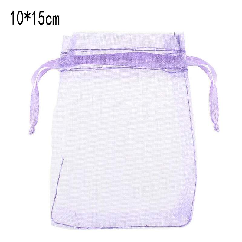 Purple 10*15 cm Gauze bag For gift package