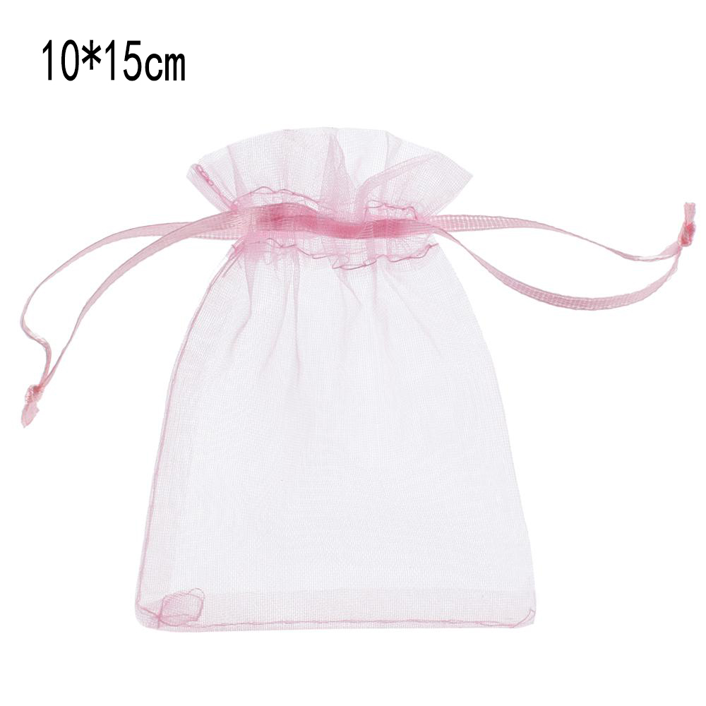pink 10*15 cm Gauze bag For gift package