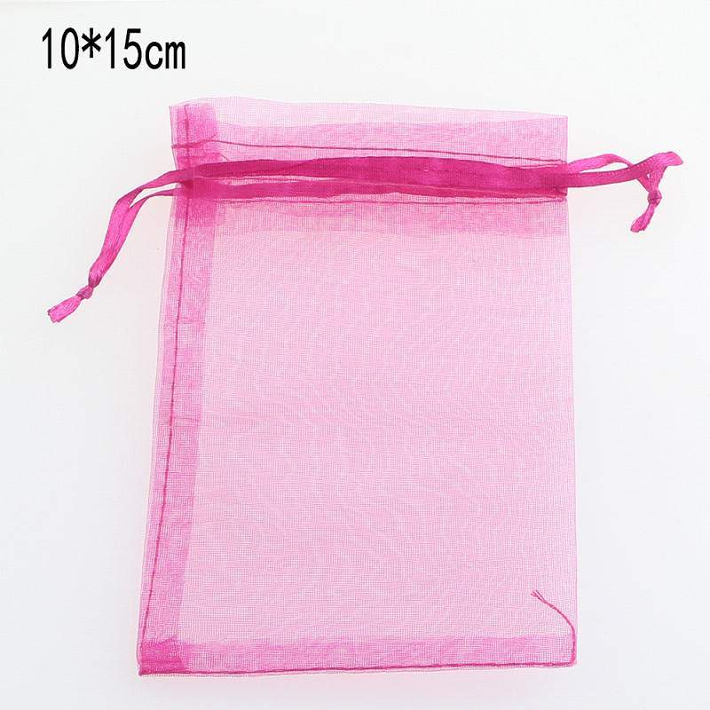 rose 10*15 cm Gauze bag For gift package