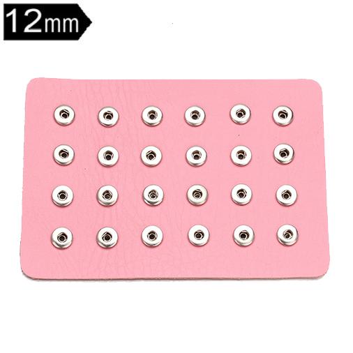 11.5*17cm PU leather 24 buttons snap Display fit 12mm snaps