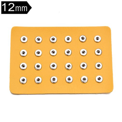 11.5*17cm PU leather 24 buttons snap Display fit 12mm snaps