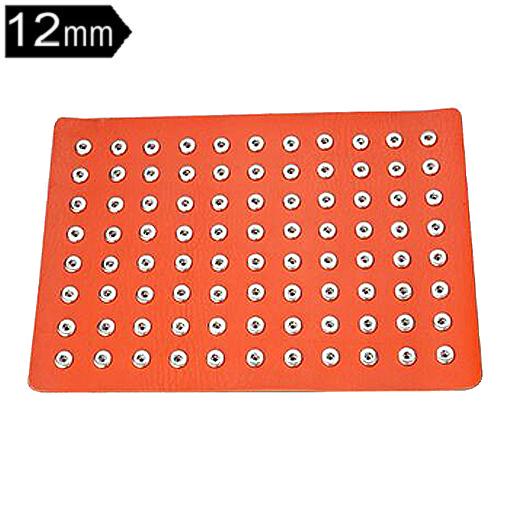 PU leather 88 buttons snap Display fit 12mm snaps